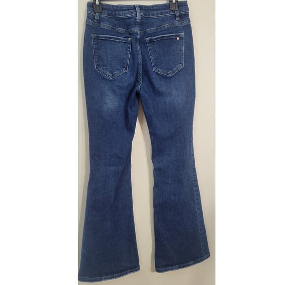 Mica Los Angeles Jeans Womens 28 Dark Blue Flare Boho Hippie Casual Jeans NWOT - Picture 4 of 10